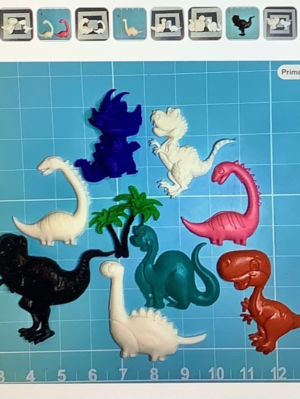 Dinosaur Silicone Molds: Clay, Resin & Food Crafts (Set of 8)
